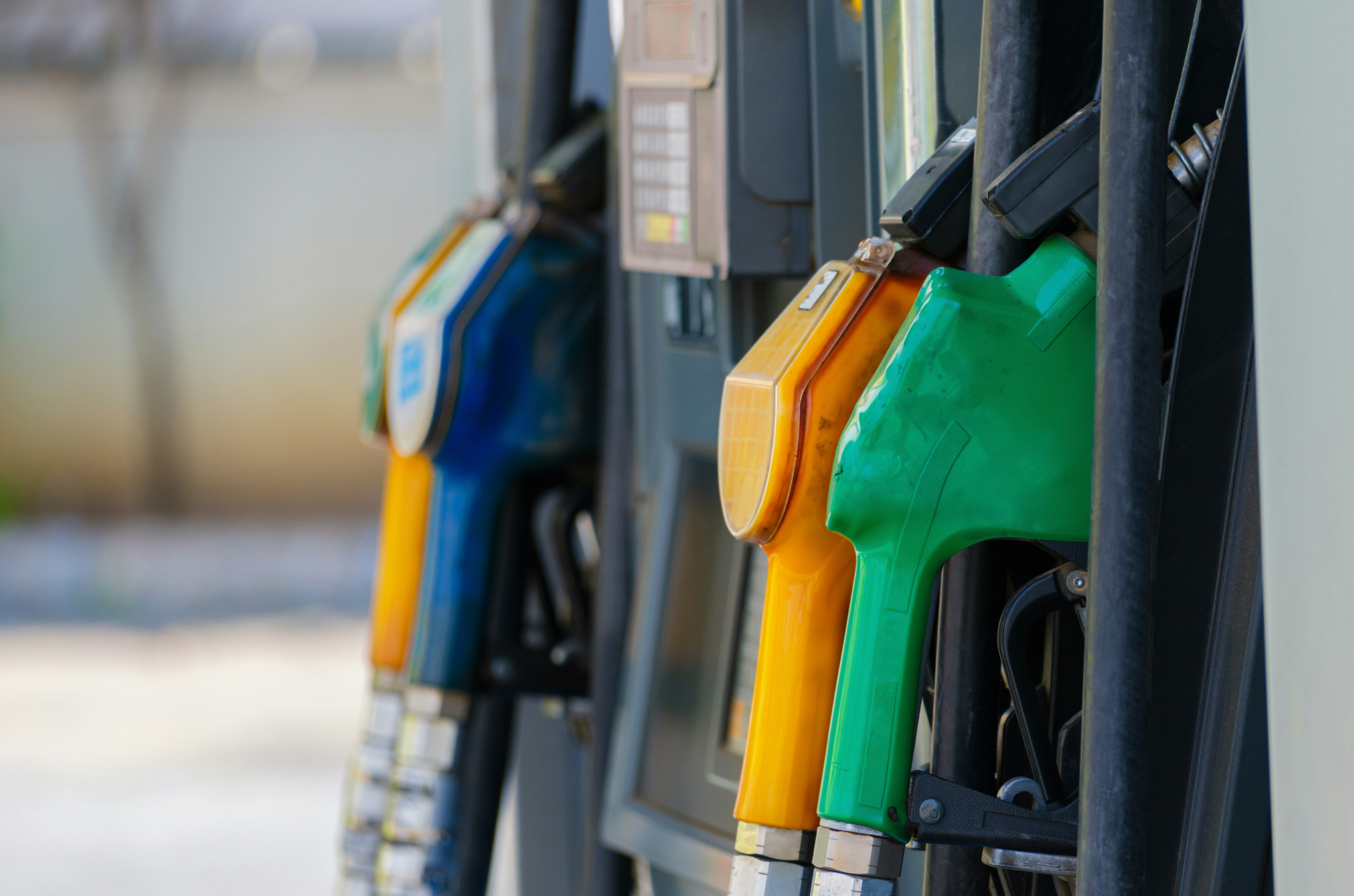 gas station pump handles